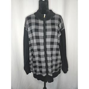 MEN’S CHERESKIN LONG SLEEVE Full ZIP SWEATER SHIRT SIZE XL